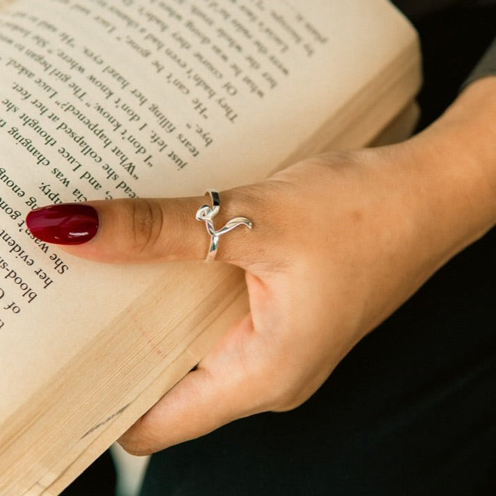 Arabic Initials Ring  silver in Dubai UAE