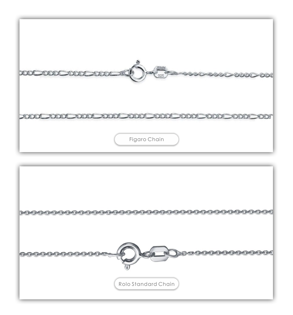 Figaro chain and rolo chain