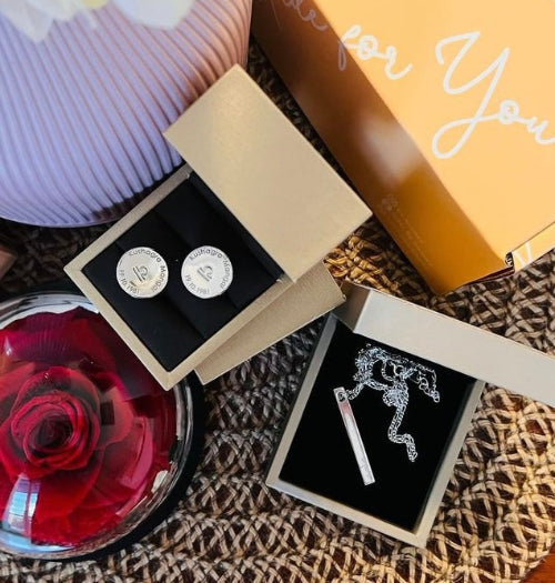 Gift Packaging image by samaa for Customised cufflinks and men silver bar Necklace with engraving in Dubai Abu Dhabi UAE