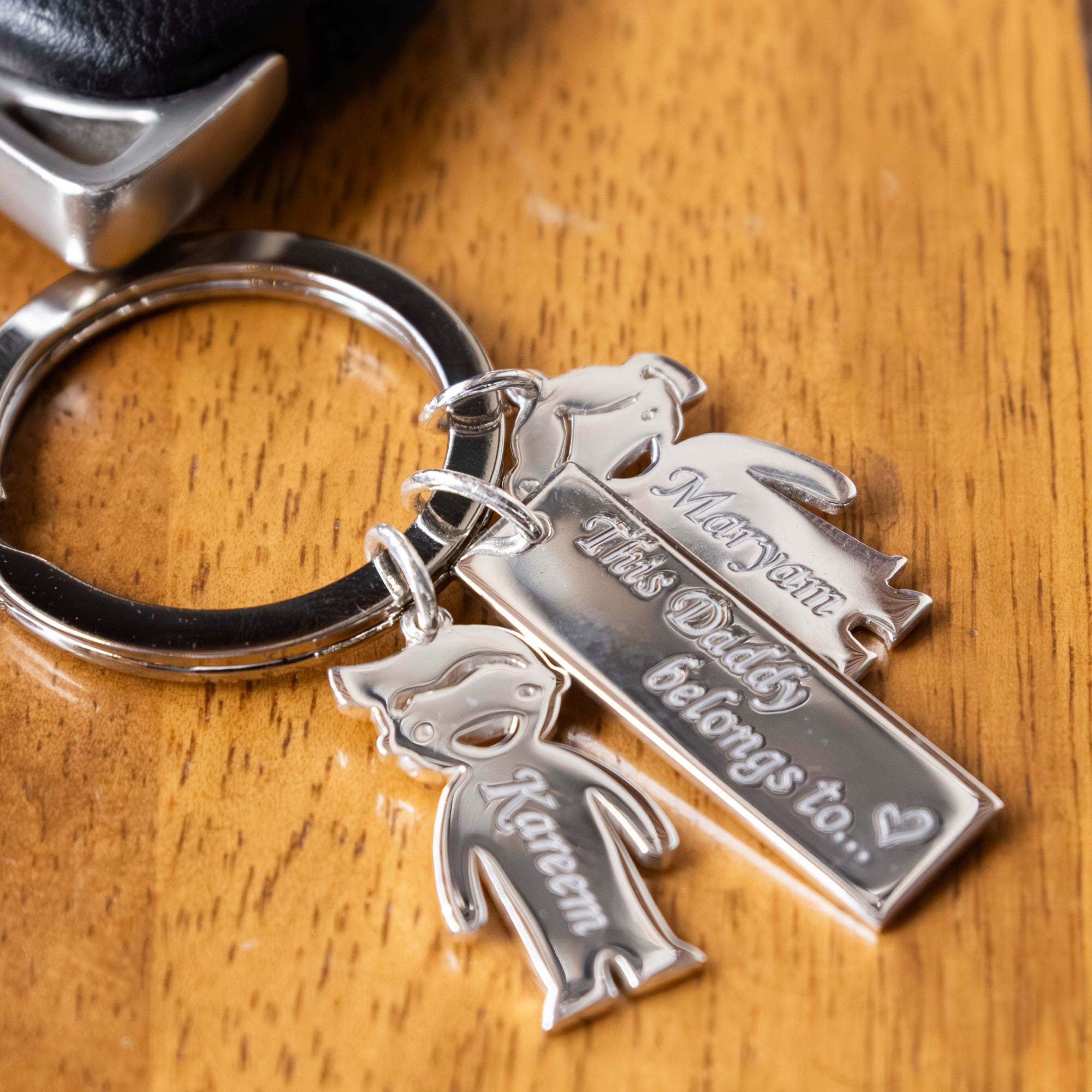 Silver key ring for father in Dubai Abudhabi