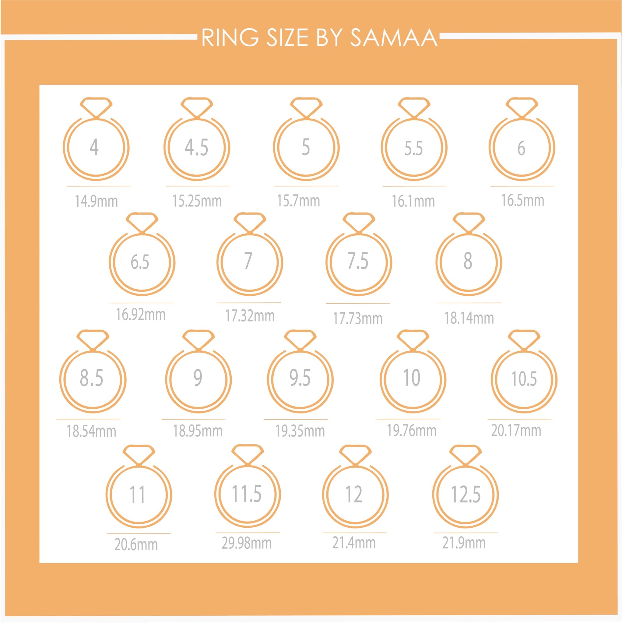 ring size chart