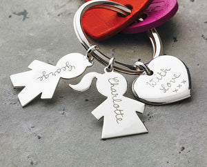 customised Family Key Ring with name Engraving