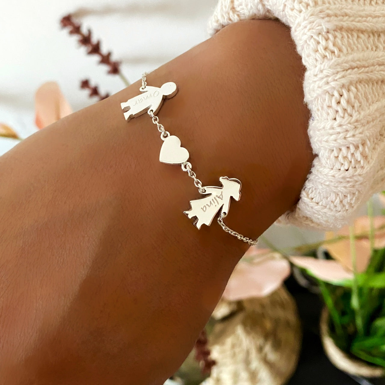 Charm Bracelet for women with names