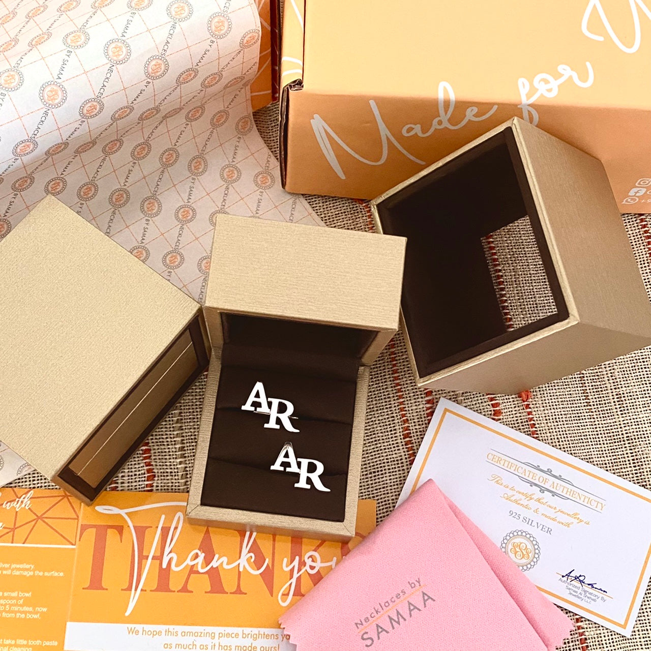 Customize Cufflinks with Initials- Gift for Men