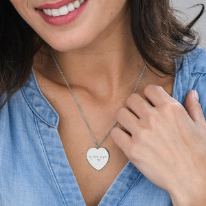 Heart Necklace With Engraved Name