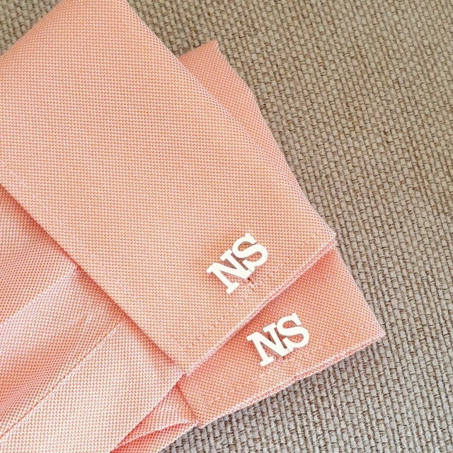 Personalized Cufflinks with Initials for Men Necklaces by Samaa