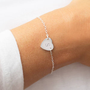 Heart Bracelet with Engraving