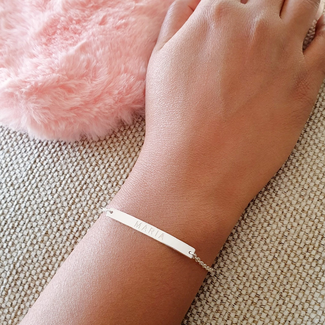 Bar Name Bracelet for women in Dubai Abudhabi Sharjah