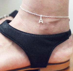 Personalized Initial Anklet