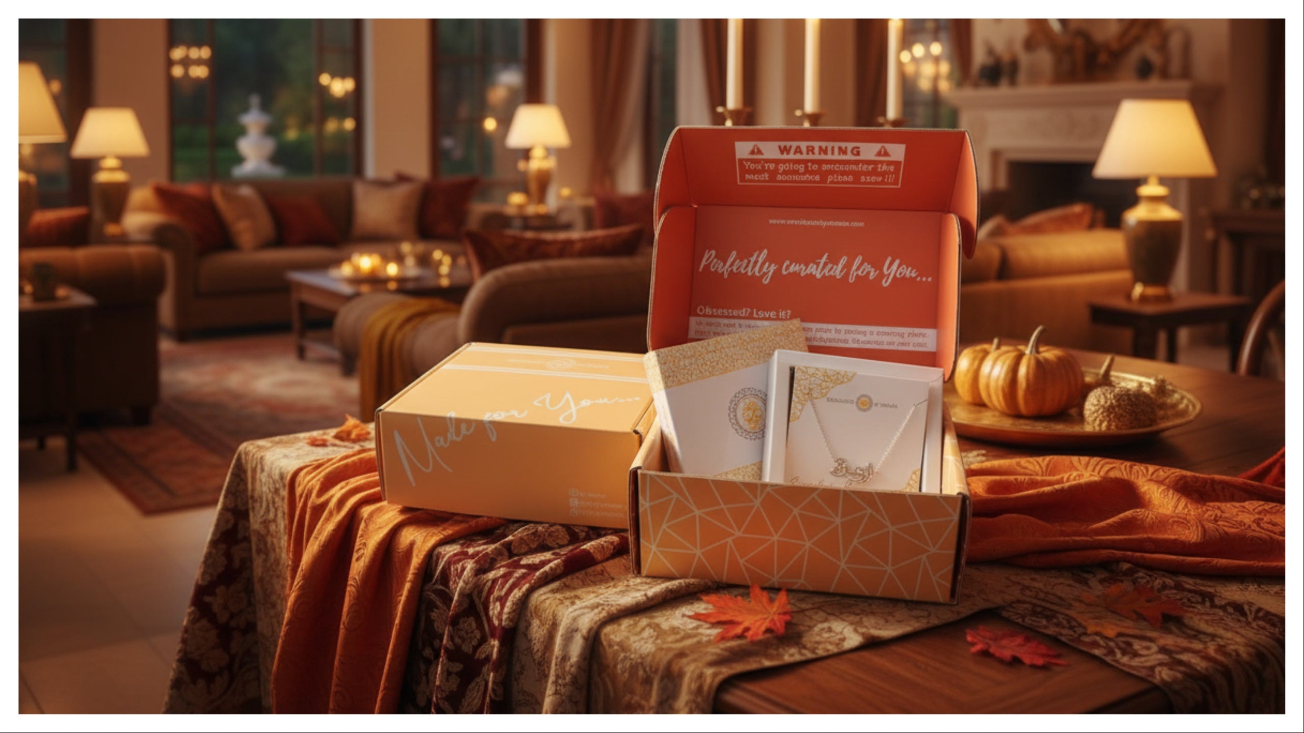 Thanksgiving Day gift box from necklaces by samaa