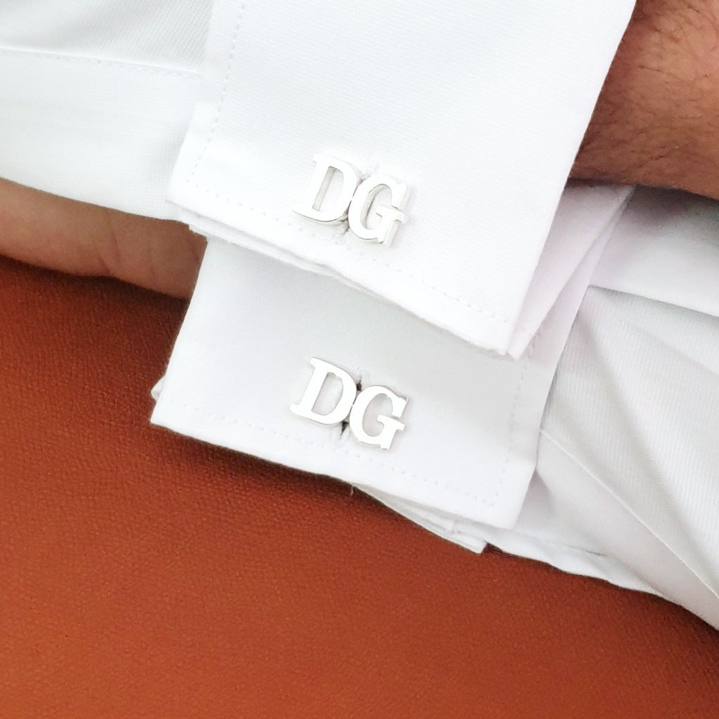 cufflinks with initials at necklaces by samaa UAE