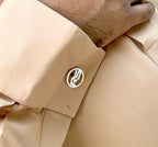 Customized Round shape Cufflinks with initials 