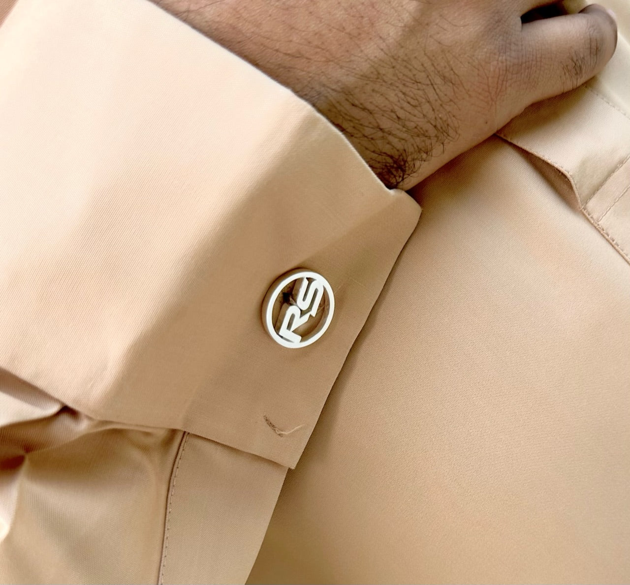 Customized Round shape Cufflinks with initials 