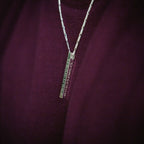 3D bar necklace with Engraving in Dubai AbuDhabi 