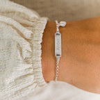 Bracelet with name and heart for kids