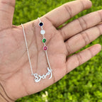 UAE flag color necklace with name gift for UAE national day