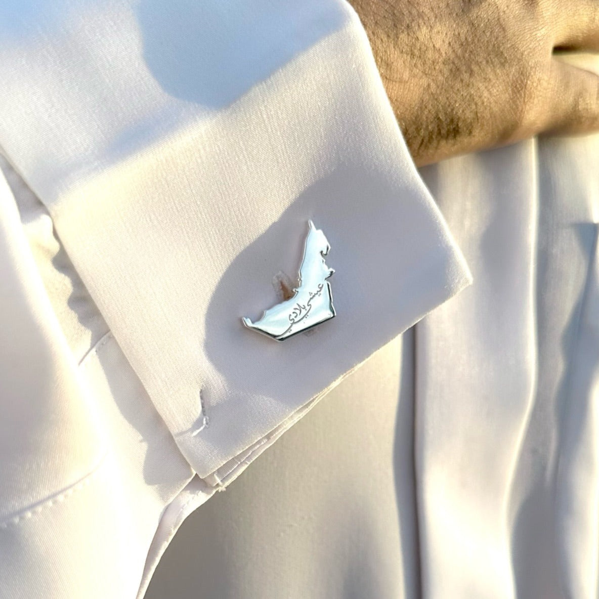 Customised UAE MAP cufflinks
