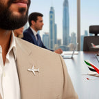 Airplane shape Suitpin with engraving In Dubai UAE