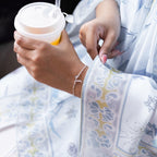 Arabic initial bracelet in silver 