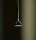 Men Necklace with Triangle shape and names