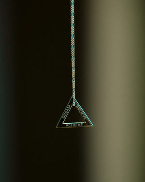 Men Necklace with Triangle shape and names