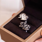 Initials Cufflinks in a gift box