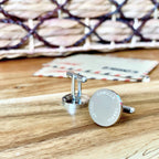 Round shape Cufflinks with names in dubai