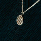 Round shape necklace with ayat al Kursi for Men