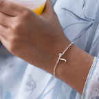 Silver Bracelet with arabic Letter In Dubai Abu Dhabi