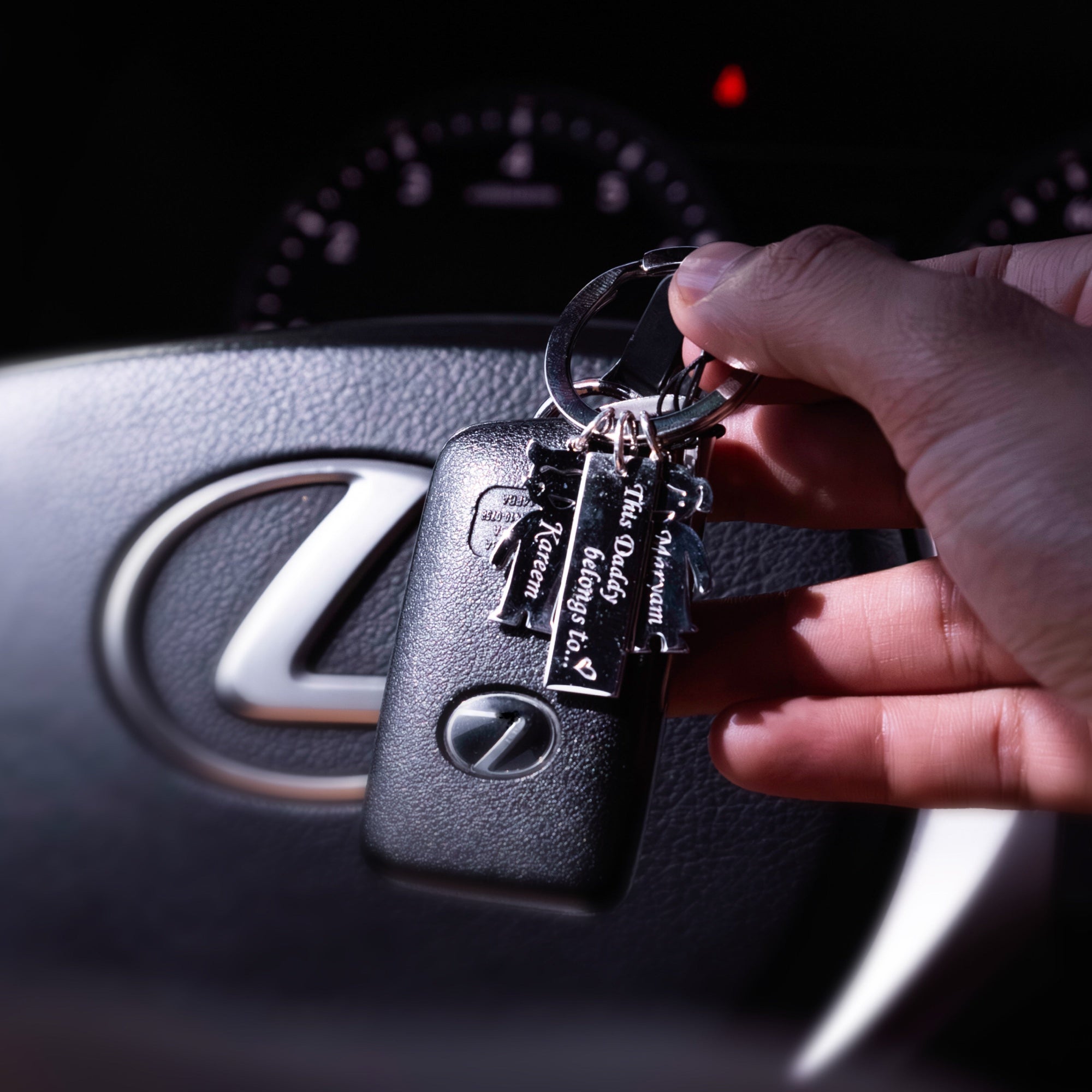 Silver key ring for dad In dubai abudhabi