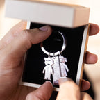 Silver key ring for daddy in a gift box Dubai abu dhabi