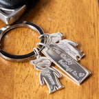 Silver key ring for father in Dubai Abudhabi