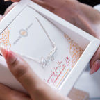 Silver name necklace made by necklaces by Samaa