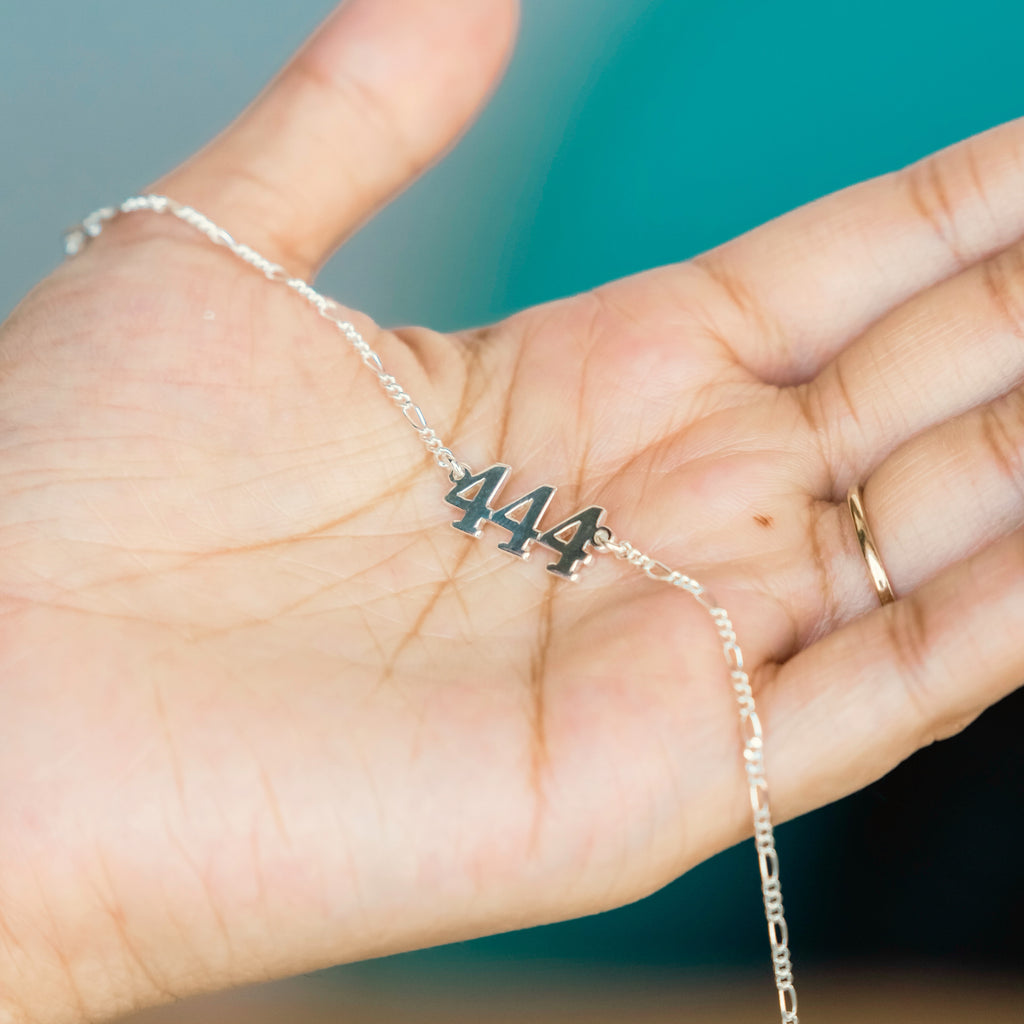 Siover Necklace with angels number 444 in Dubai and Abu dhabi