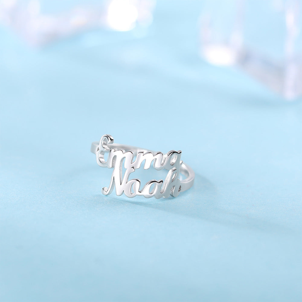 Personalized Name Ring with 2 Names