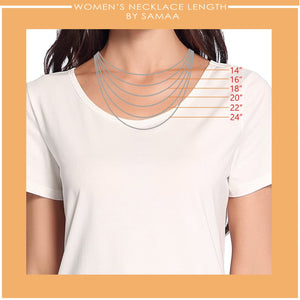 Women necklace Length chart