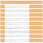 fonts selection chart