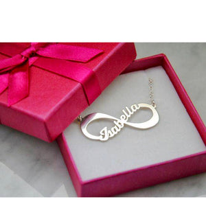 Infinity Name Necklace-Necklaces by Samaa