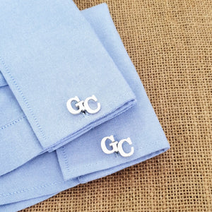 Gift For Men customised Cufflinks with initials in Dubai Sharjah AbuDhabi UAE