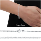 Figaro chain for name Bracelet 