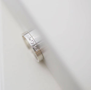 customised Ring with Name Engraving