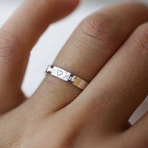 Personalized Ring with Name Engraving