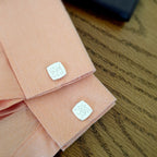 Personalized arabic Cufflinks in square shape