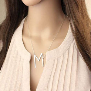 Customised Big Size Initial Necklace