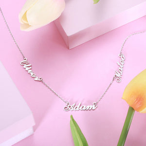 Personalized Necklace with 3 Names