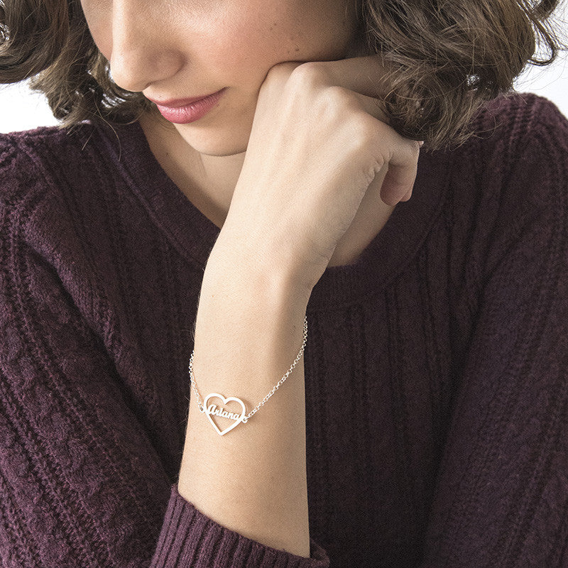 Heart Bracelet with Name