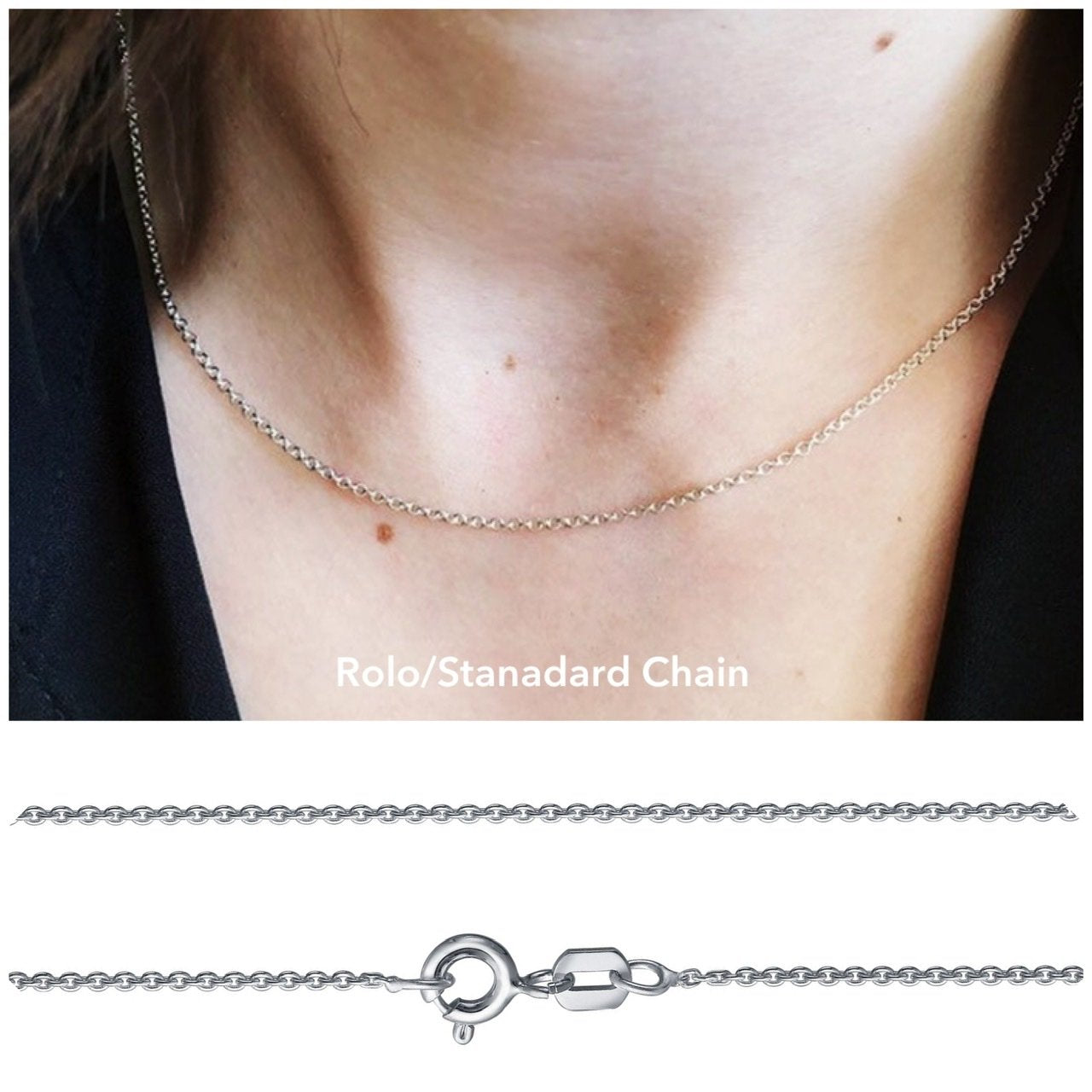 Rolo chain for name necklaces