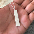 Arabic name necklace for Men made in Silver 