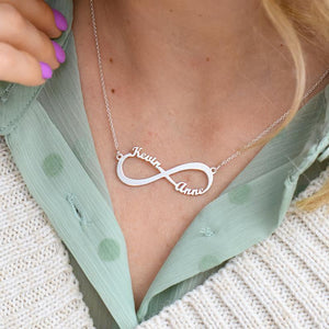 Personalized Infinity Necklace with 2 Names