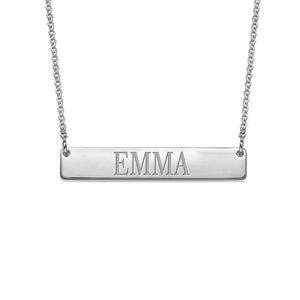 Personalized Bar Necklace with Name